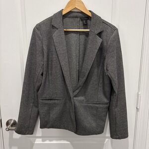 Tahari | Women's Herringbone Blazer Size L Career Office